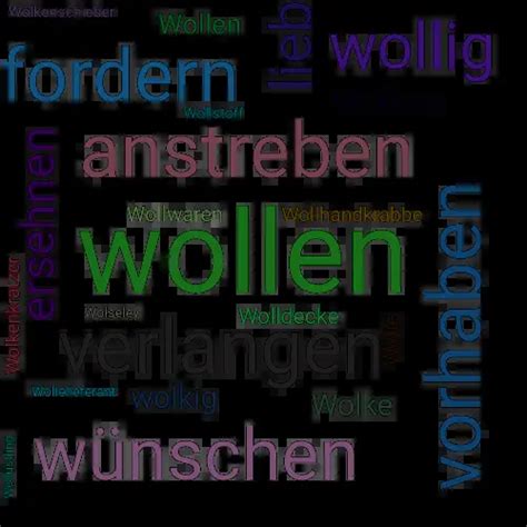 synonyme wollen